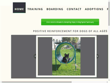 Tablet Screenshot of dog-speak-training.com